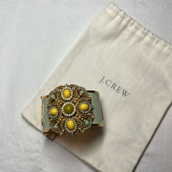 J. Crew Jewelry Statement J Crew Enameled Beaded Cuff Bracelet